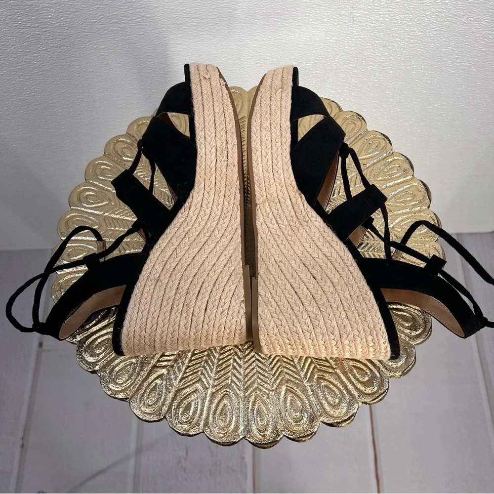 NWOT Sun + Stone Womens SSTIINSLEYY Faux Suede‎ Dressy Wedge Heels 8.5
